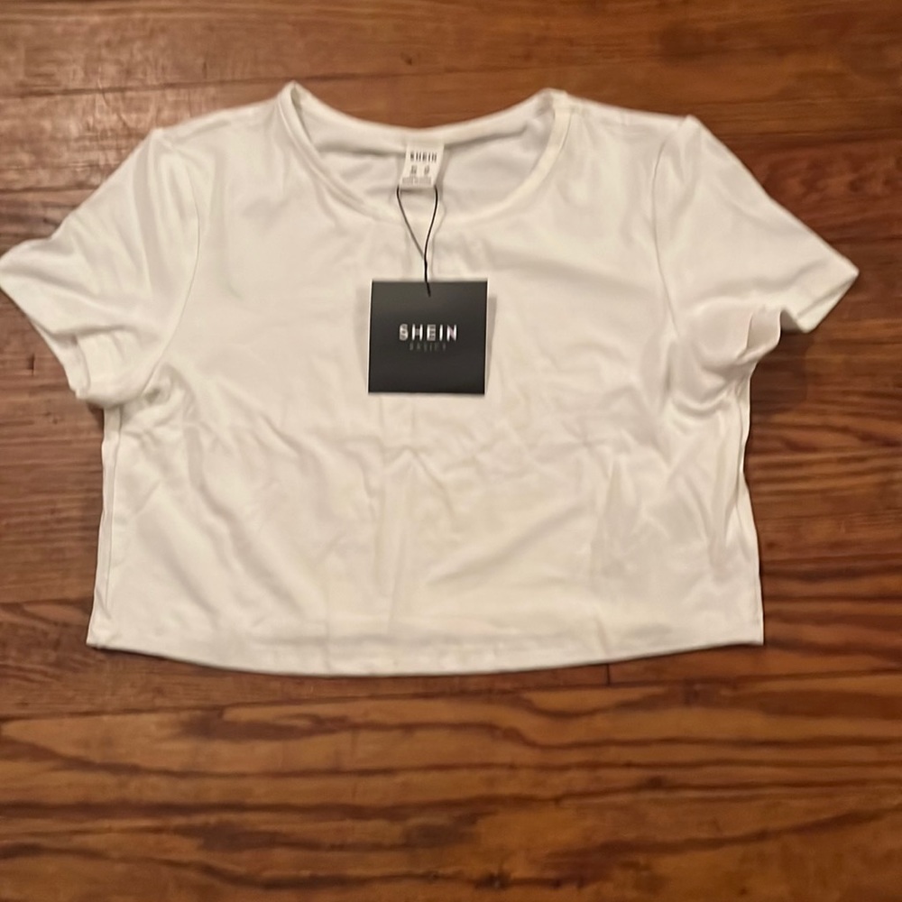 brand:SHEIN, US:7Y (girls size 7) EU: 122, color:white,Made in china